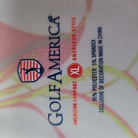 GOLF AMERICA Activewear Abstract Print Sleeveless Shirt  Size XL - Picture 5 of 9